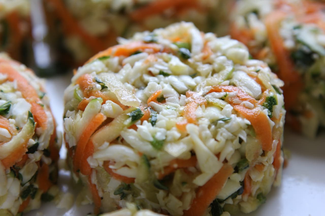 Halloumi Zucchini Carrot Cake