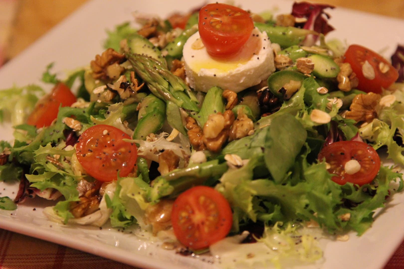 Asparagus Goat cheese salad 6