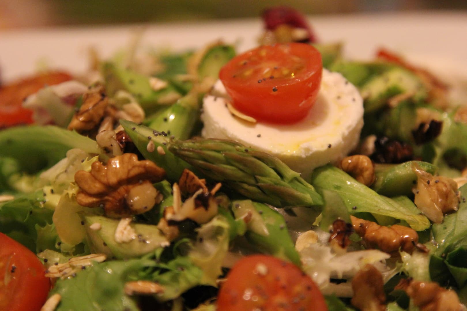 Asparagus Goat cheese salad 7