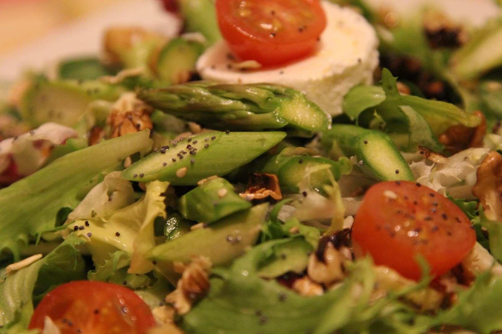Asparagus Goat cheese salad 9