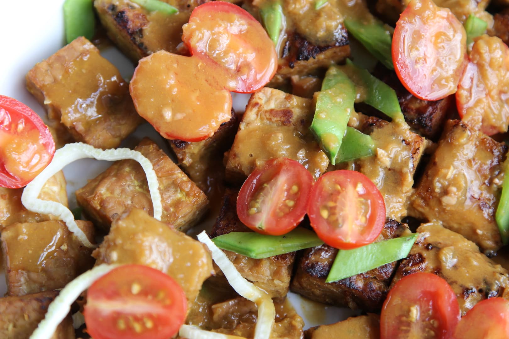 Tempeh on Grape Orange jucie 7