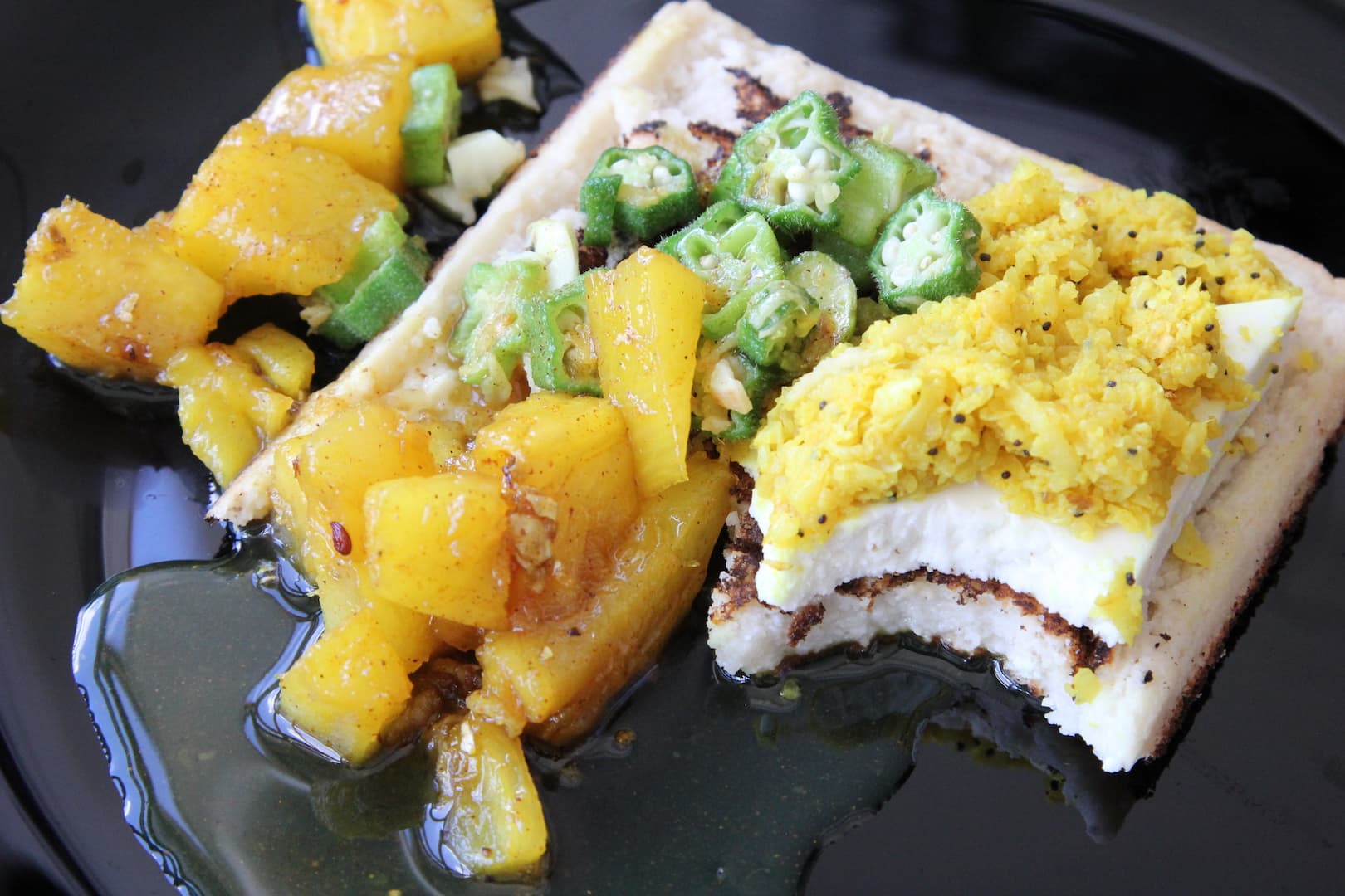 Veg fish o fillet pine apple chutney