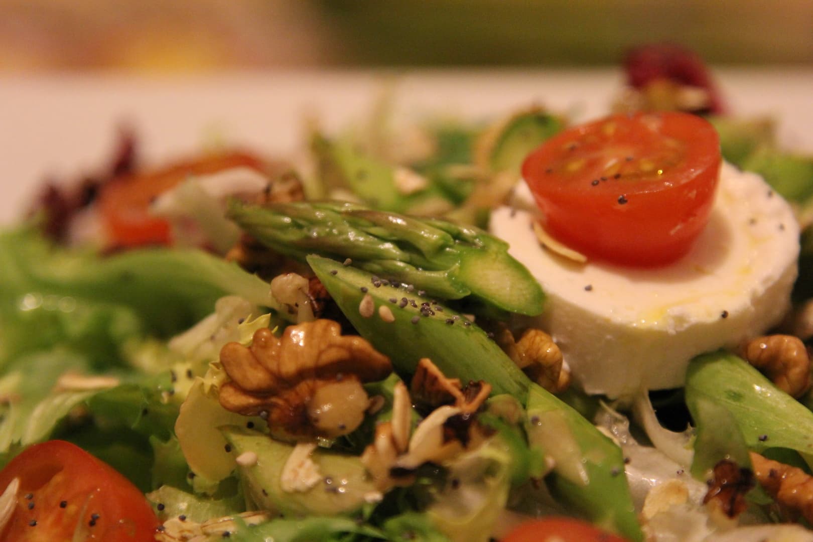 asparagus goat cheese salad 8